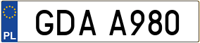 Trailer License Plate